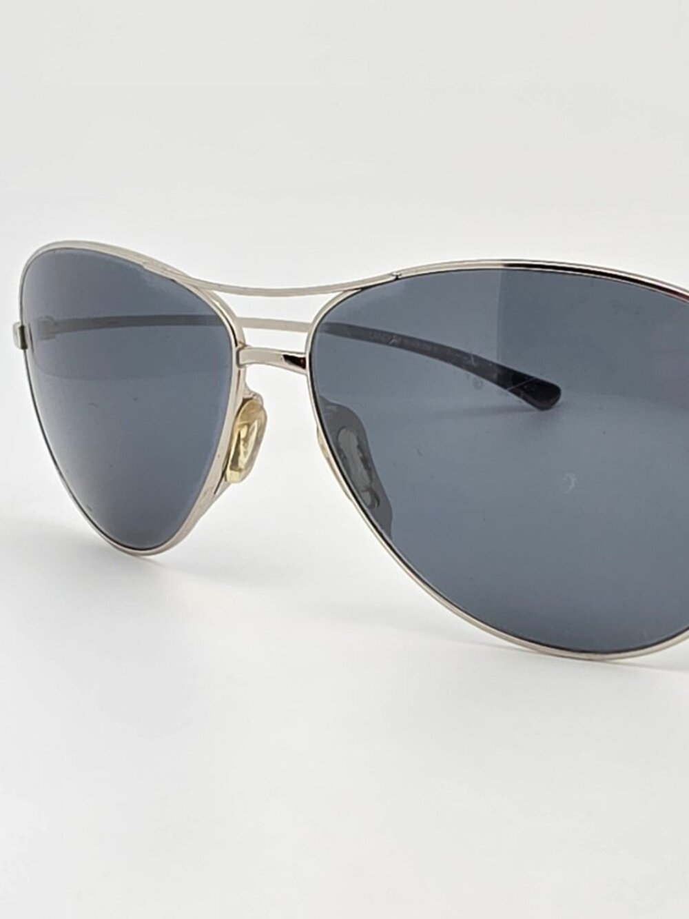 Smith Optics Langley ODN 3 Silver Frame Grey Carbonic Lens Aviator Sunglasses - Picture 1 of 14